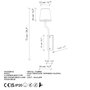 Opviq Lumora - 15333 Lámpara de Pared Dorado y Blanco